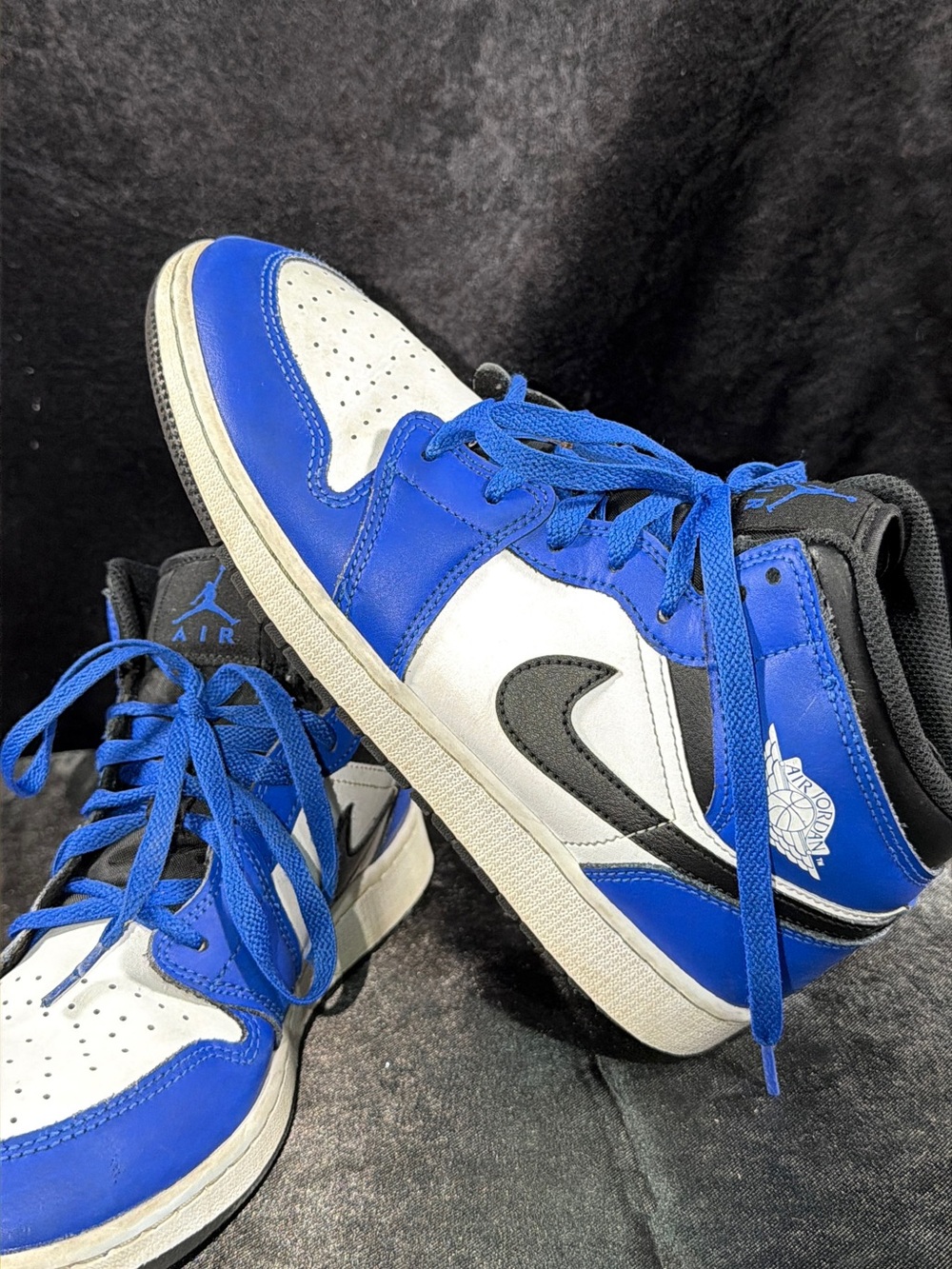 Nike Men's High-Top Sneakers in Blue/White/Black